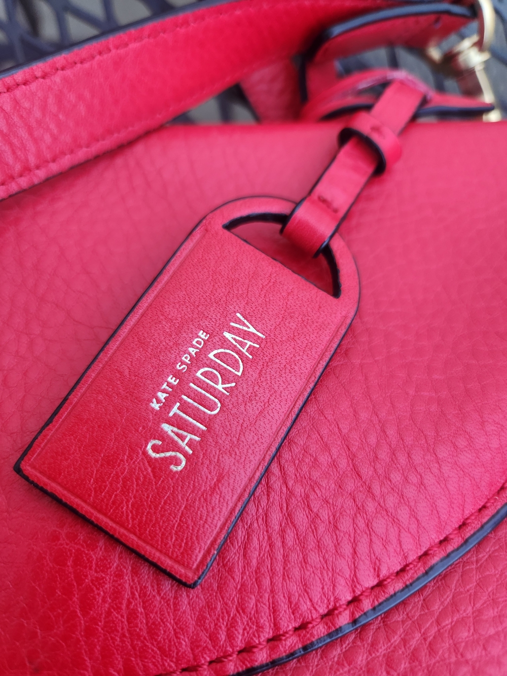 Kate Spade Saturday Red Leather Tote Bag